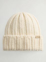 Woolrich Czapka "Chunky" w kolorze kremowym rozmiar: onesize. Brązowe czapki damskie Woolrich, bez wzorów, z materiału. Za 277.36 zł.