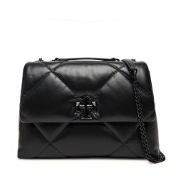Torebka Tory Burch. Czarne listonoszki damskie Tory Burch, bez wzorów, bez dodatków. Za 3,189.00 zł.