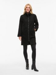 Vila Płaszcz przejściowy "Vijadas" w kolorze czarnym rozmiar: 44. Czarne płaszcze damskie Vila, bez wzorów, bez kaptura. Za 179.22 zł.