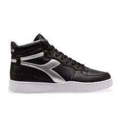 Sneakersy damskie DIADORA PLAYGROUND HIGH WN. Czarne obuwie sportowe damskie Diadora, bez zapięcia. Za 99.99 zł.