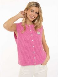 Zwillingsherz Kardigan w kolorze różowym rozmiar: L/XL. Różowe kardigany damskie Zwillingsherz, l, bez wzorów, z wełny. Za 156.98 zł.