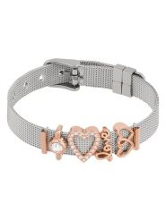 U.S. Polo Assn. Bransoletka z elementami ozdobnymi rozmiar: onesize. Szare bransoletki damskie U.S. Polo Assn., metalowe. Za 108.99 zł.