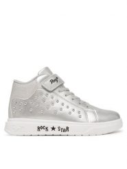 Primigi Sneakersy 2464800 Srebrny. Szare trampki dziewczęce Primigi, bez wzorów, ze skóry, bez zapięcia. Za 219.99 zł.