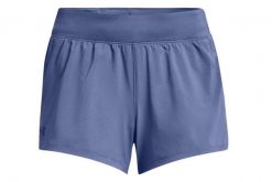 Spodenki fitness damskie Under Armour Launch SW 3 Short. Niebieskie spodenki sportowe damskie Under Armour, s, bez wzorów, z materiału, do biegania. Za 119.99 zł.
