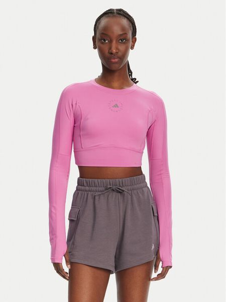 Adidas by Stella McCartney Koszulka techniczna TrueStrength JJ1644 Różowy Slim Fit. Czerwone koszulki damskie adidas by Stella McCartney, l, bez wzorów, z syntetyku, bez kołnierzyka, bez ramiączek. Za 319.99 zł.