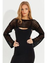 Cool & Sexy Koszulka w kolorze czarnym rozmiar: onesize. Czarne koszulki damskie Cool & Sexy, bez wzorów, bez kołnierzyka, bez ramiączek. Za 39.99 zł.