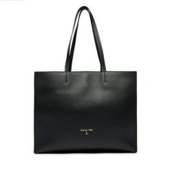 Torebka Patrizia Pepe. Czarne shopper bag Patrizia Pepe, bez wzorów, bez dodatków. Za 839.99 zł.