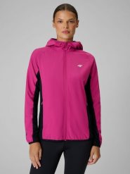 4F Bluza trekkingowa Primaloft Active damska - różowa M. Czerwone bluzy damskie 4F, l, bez wzorów, z materiału, bez kaptura. Za 249.99 zł.