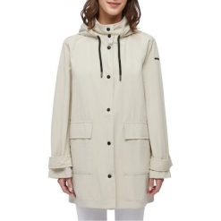 Kurtka GEOX W ILDE PARKA Biały. Białe parki damskie Geox, z tkaniny, bez kaptura. Za 504.99 zł.