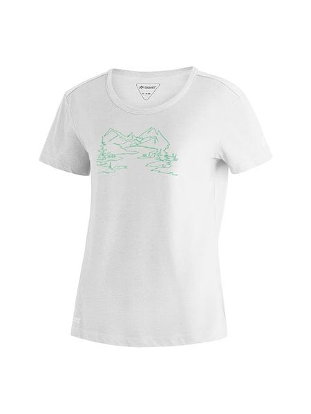 Maier Sports Koszulka funkcyjna "Thuja" w kolorze białym rozmiar: 36. Białe koszulki damskie Maier Sports, bez wzorów, bez kołnierzyka, bez ramiączek. Za 100.99 zł.