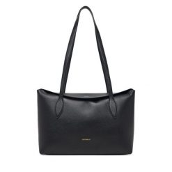 Torebka Coccinelle. Czarne shopper bag Coccinelle, bez dodatków. Za 1,299.00 zł.