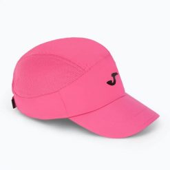 Czapka z daszkiem Joma Running Night. Czapki z daszkiem damskie Joma, bez wzorów, z materiału. Za 55.99 zł.