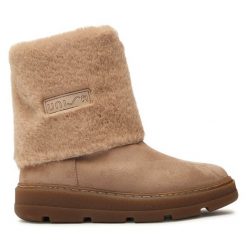Botki Unisa. Brązowe botki damskie Unisa, bez obcasa, na płaskiej podeszwie, bez zapięcia. Za 599.99 zł.