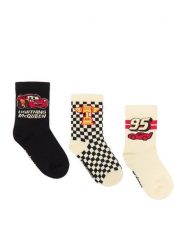 Cars Skarpety długie CEO-ACCCS-SS26-238DPC(3-PACK) Kolorowy. Skarpetki chłopięce Cars, bez wzorów, z bawełny. Za 29.99 zł.