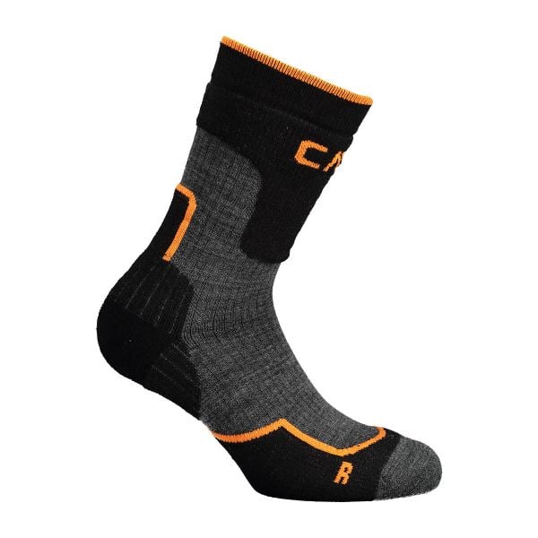 Skarpety trekkingowe CMP WOOL MID. Czarne skarpetki damskie CMP, bez wzorów, z wełny. Za 79.99 zł.