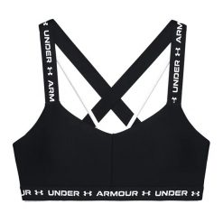 Stanik fitness cardio Under Armour Crossback Low. Czarne biustonosze sportowe damskie Under Armour, bez wzorów. Za 119.99 zł.