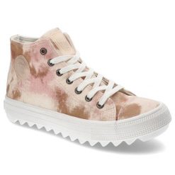 Beżowe Trampki Big Star Modne Buty Damskie. Brązowe trampki damskie Big Star, bez wzorów, bez zapięcia. Za 159.00 zł.