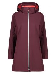 CMP Płaszcz softshellowy w kolorze czerwonym rozmiar: 38. Czerwone płaszcze damskie CMP, bez wzorów, bez kaptura. Za 249.95 zł.