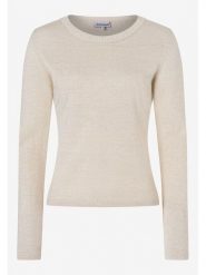 More & More Sweter w kolorze beżowym rozmiar: 46. Brązowe swetry klasyczne damskie More & More, bez kołnierzyka. Za 115.95 zł.