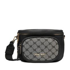 Torebka Nine West. Czarne listonoszki damskie Nine West, bez wzorów, bez dodatków. Za 199.99 zł.