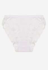 Białe Koronkowe Majtki Figi Hassella. Białe figi Born2be, bez wzorów, z bawełny. Za 4.99 zł.