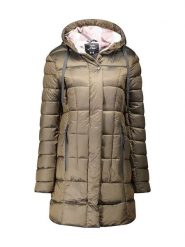 Canadian Peak Płaszcz zimowy "Bullieak" w kolorze khaki rozmiar: L. Brązowe płaszcze damskie Canadian Peak, na zimę, l, bez wzorów, z puchu, bez kaptura. Za 335.82 zł.