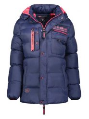 Geographical Norway Kurtka pikowana "Citernier" w kolorze niebiesko-różowym rozmiar: M. Niebieskie kurtki damskie Geographical Norway, m, bez wzorów, bez kaptura. Za 219.60 zł.