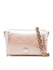 Jenny Fairy Torebka MJH-J-112-60-01 Różowy. Czerwone torebki wieczorowe damskie Jenny Fairy, bez wzorów, z syntetyku, bez dodatków. Za 149.99 zł.