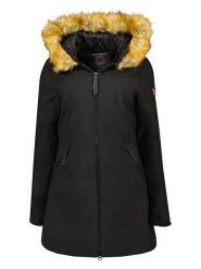 Geographical Norway Parka "Adelaide" w kolorze czarnym rozmiar: S. Czarne parki damskie Geographical Norway, s, bez kaptura. Za 158.10 zł.