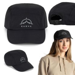Czapka z daszkiem KADVA Hiker Cap. Czarne czapki z daszkiem damskie KADVA, bez wzorów. Za 79.99 zł.