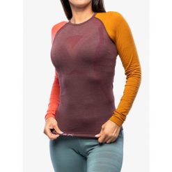 Bluza termiczna damska Ortovox 120 Comp Light Long Sleeve. Czerwone bluzy damskie ORTOVOX, na zimę, l, bez wzorów, bez kaptura. Za 340.99 zł.