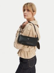 Guess Torebka Isobel Mini HWBG99 32720 Czarny. Czarne torebki klasyczne damskie Guess, ze skóry, bez dodatków. Za 304.99 zł.