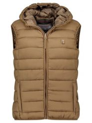 Geographical Norway Kamizelka pikowana "Vatikotal" w kolorze szarobrązowym rozmiar: S. Brązowe kamizelki damskie Geographical Norway, s, bez wzorów, bez kaptura. Za 144.24 zł.