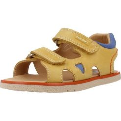 Sandały PABLOSKY 055480P Żółty. Żółte sandały damskie Pablosky, bez wzorów, ze skóry, bez obcasa, bez zapięcia. Za 203.99 zł.