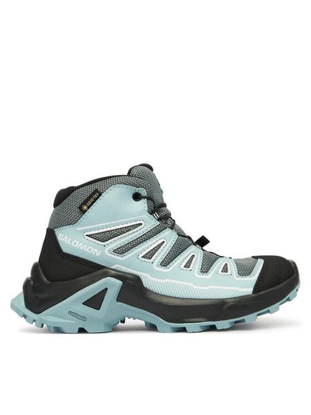 Salomon Trekkingi X Ultra Mid Gore-Tex L47746100 Zielony. Zielone obuwie trekkingowe damskie Salomon, z gore-texu, bez zapięcia. Za 439.99 zł.