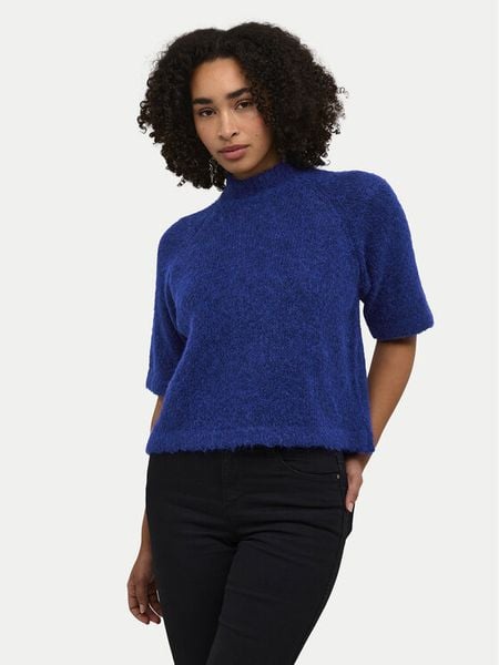 Kaffe Sweter Emilie 10509092 Niebieski Loose Fit. Niebieskie swetry klasyczne damskie Kaffe, xl, z syntetyku, bez kołnierzyka. Za 169.99 zł.