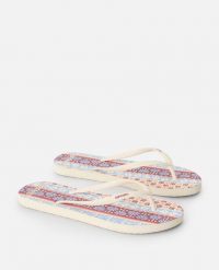 Japonki damskie Rip Curl Mixed Bloom Open Toe. Czerwone klapki damskie Rip Curl, bez wzorów, z materiału, z otwartym noskiem, bez obcasa, bez zapięcia. Za 77.99 zł.