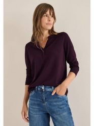 Cecil Koszulka w kolorze fioletowym rozmiar: L. Różowe koszulki damskie Cecil, l, bez wzorów, bez kołnierzyka, bez ramiączek. Za 109.00 zł.
