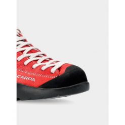 Buty outdoor damskie Scarpa Mojito. Czerwone obuwie trekkingowe damskie Scarpa, bez zapięcia. Za 445.99 zł.