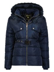 Geographical Norway Kurtka pikowana "Diamentera" w kolorze granatowym rozmiar: XL. Niebieskie kurtki damskie Geographical Norway, xl, bez wzorów, z puchu, bez kaptura. Za 241.56 zł.
