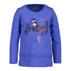 Blue Seven Koszulka Dziewczęca 104 Niebieska. Niebieskie koszulki i t-shirty dziewczęce Blue Seven, z nadrukiem. Za 45.00 zł.