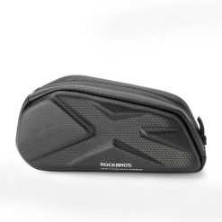 Torba rowerowa Rockbros usztywniana, na ramę, na rurę górną 1,4l – czarna. Czarne torby sportowe ROCKBROS, bez wzorów, z lakierowanej skóry. Za 79.99 zł.