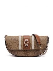 Guess Torebka Erenia HWSO78 38210 Beżowy. Brązowe torebki wieczorowe damskie Guess, z aplikacjami, ze skóry, bez dodatków. Za 399.99 zł.
