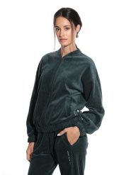 SHORT STORIES Kurtka sztruksowa w kolorze ciemnozielonym rozmiar: M. Zielone kurtki damskie Short Stories, m, bez wzorów, z bawełny, bez kaptura. Za 187.52 zł.