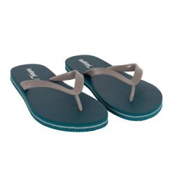 Klapki 2514 Softee Coconut Blue Petróleo/Szary. Niebieskie klapki damskie Softee, bez wzorów, z gumy, bez obcasa, na płaskiej podeszwie, bez zapięcia. Za 133.99 zł.