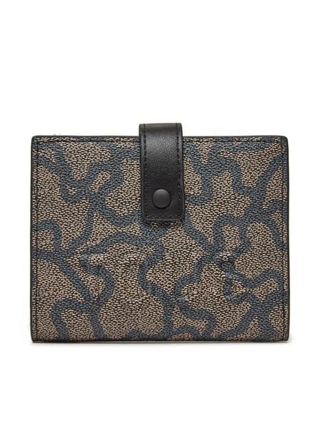 TOUS Portfel Kaos Icon 395910213 Brązowy. Brązowe portfele damskie tous, bez wzorów, ze skóry. Za 349.99 zł.