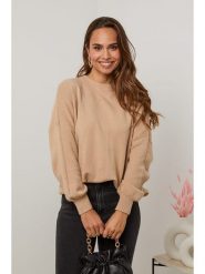 Soft Cashmere Sweter w kolorze jasnobrązowym rozmiar: 34/36. Brązowe swetry klasyczne damskie Soft Cashmere, z kaszmiru, bez kołnierzyka. Za 87.81 zł.