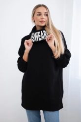 Bluza ocieplana z kapturem czarna. Czarne bluzy damskie KESI, l, bez wzorów, z bawełny, z kapturem. Za 297.97 zł.