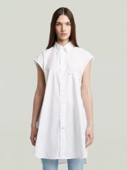 G-Star Koszula w kolorze białym rozmiar: S. Białe koszule damskie G-Star, s, bez wzorów, z bawełny, retro, bez kołnierzyka, bez ramiączek. Za 239.29 zł.