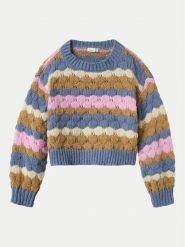 NAME IT Sweter 13233073 Kolorowy Regular Fit. Swetry dziewczęce Name it, bez wzorów, z syntetyku, bez kołnierzyka, bez ramiączek. Za 69.99 zł.